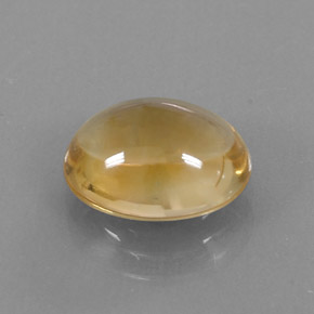 Citrino naturale giallo da 3,28 ct, taglio ovale, trasparente