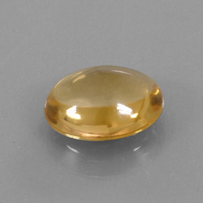 Citrino naturale oro da 2,76 ct, taglio ovale, trasparente