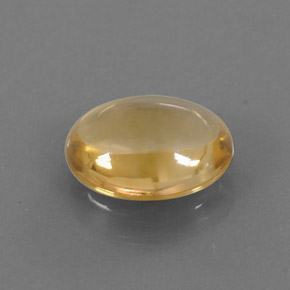 Citrino naturale giallo da 2,26 ct, taglio ovale, trasparente