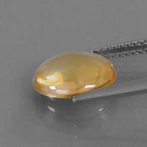 Citrino naturale giallo da 2,26 ct, taglio ovale, trasparente