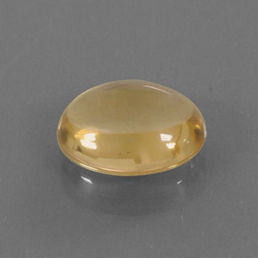 Citrino naturale oro da 2,52 ct, taglio ovale, trasparente