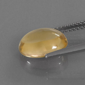 Citrino naturale oro da 2,52 ct, taglio ovale, trasparente