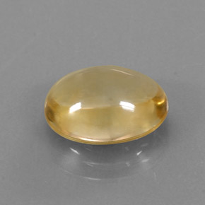 Citrino naturale oro da 3,01 ct, taglio ovale, trasparente