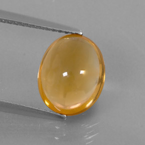 Citrino naturale giallo da 2,62 ct, taglio ovale, trasparente