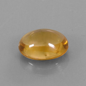 Citrino naturale giallo da 2,62 ct, taglio ovale, trasparente