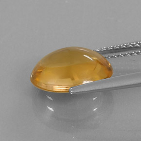 Citrino naturale giallo da 2,62 ct, taglio ovale, trasparente
