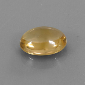Citrino naturale oro da 2,87 ct, taglio ovale, trasparente