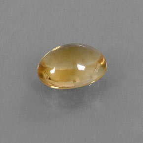 Citrino naturale giallo da 2,22 ct, taglio ovale, trasparente