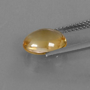 Citrino naturale giallo da 2,22 ct, taglio ovale, trasparente