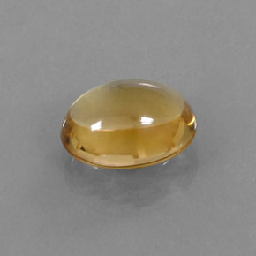 Citrino giallo dorato naturale da 3,32 ct, taglio ovale, trasparente