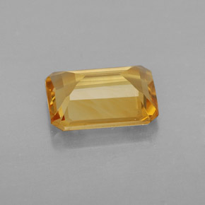 Citrino naturale giallo da 1,69 ct, taglio smeraldo, VS