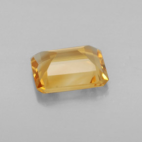 Citrino naturale giallo da 1,68 ct, taglio smeraldo, VVS-VS