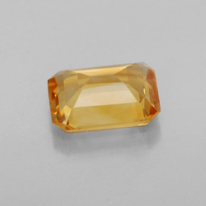 Citrino naturale giallo da 1,83 ct, taglio smeraldo, VVS-VS