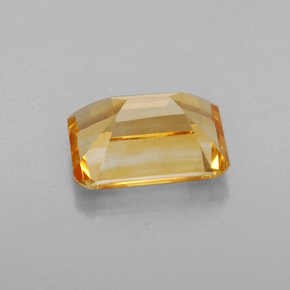 Citrino naturale giallo da 1,94 ct, taglio smeraldo, VS