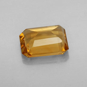 Citrino naturale giallo da 1,84 ct, taglio smeraldo, VVS-VS