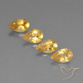 Gemme di Citrino Gold  naturale da 2.66 ct, Forma a pera, VVS-VS