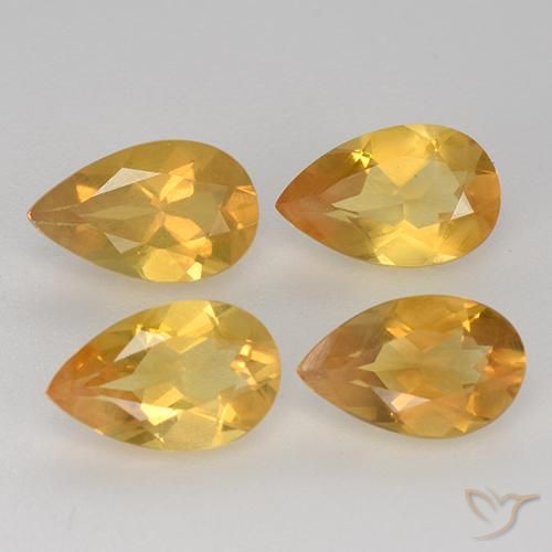 2.71ctw Naturale Bright Gold  Citrino, Forma a pera, VVS-VS