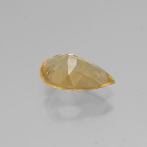 Citrino naturale giallo da 0,69 ct, taglio a pera, VVS