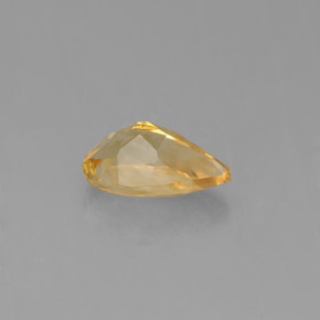 Citrino naturale giallo da 0,74 ct, taglio a pera, VVS