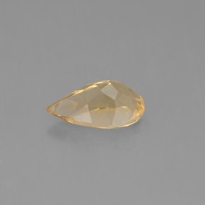 Citrino naturale giallo da 0,74 ct, taglio a pera, VVS-VS