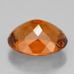 Citrino naturale arancione da 8,38 ct, taglio ovale, VVS