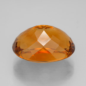 Citrino naturale arancione da 9,35 ct, taglio ovale, IF