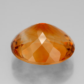 Citrino naturale arancione da 11,01 ct, taglio ovale, IF
