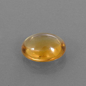 Citrino naturale oro da 2,94 ct, taglio ovale, trasparente