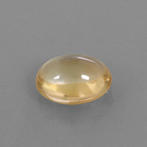 Citrino naturale giallo da 3,01 ct, taglio ovale, trasparente