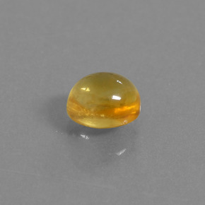 Citrino naturale oro da 2,48 ct, taglio ovale, trasparente