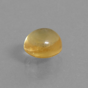 Citrino naturale giallo da 1,71 ct, taglio ovale, trasparente