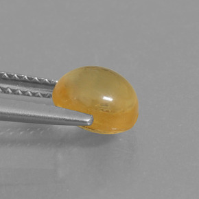 Citrino naturale giallo da 1,71 ct, taglio ovale, trasparente