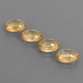 Citrino naturale dorato da 8,20 ct, taglio ovale, trasparente