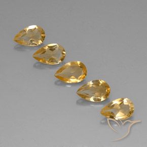 3.40ctw Naturale Light Orange-Gold  Citrino, Forma a pera, VVS-VS