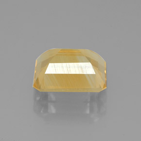 Citrino naturale giallo da 2,05 ct, taglio smeraldo, VS
