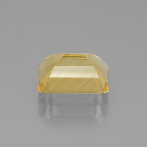 Citrino naturale giallo da 2,06 ct, taglio smeraldo, VS