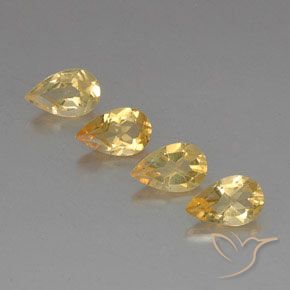 2.87ctw Naturale Medium Gold  Citrino, Forma a pera, VVS-VS