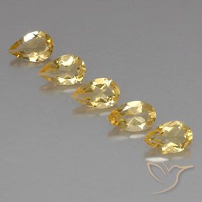 3.55ctw Naturale Gold  Citrino, Forma a pera, VVS-VS
