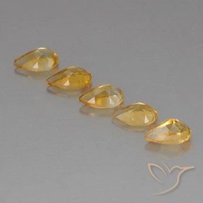 Gemme di Citrino Top Oro naturale da 4.08 ct, Forma a pera, VVS-VS