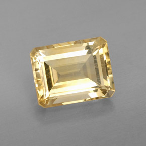 Citrino naturale giallo da 2,39 ct, taglio smeraldo, VS