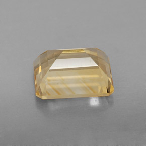 Citrino naturale giallo da 2,39 ct, taglio smeraldo, VS