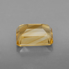 Citrino naturale giallo da 2,32 ct, taglio smeraldo, VS