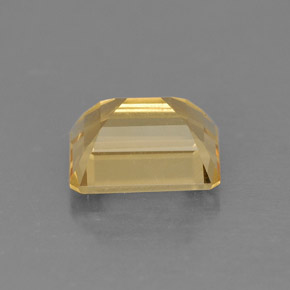 Citrino naturale giallo da 2,47 ct, taglio smeraldo, VS