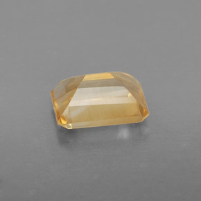 Citrino naturale giallo da 1,41 ct, taglio smeraldo, VS