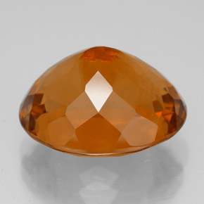 Citrino Giallo-arancione naturale da 10.25 ct, Taglio ovale, VVS-VS