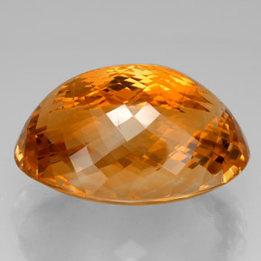 Citrino naturale giallo da 66,07 ct, taglio ovale, VVS