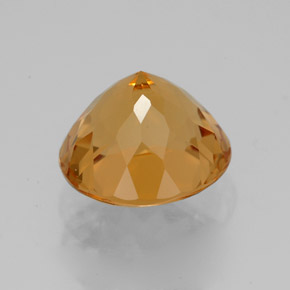 Citrino Giallo oro naturale da 3.30 ct, Taglio rotondo, IF