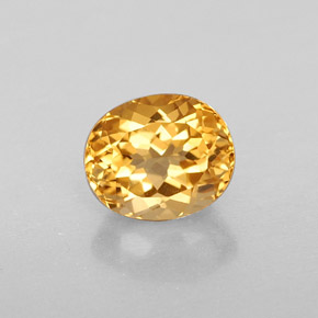 Citrino Giallo oro naturale da 1.69 ct, Taglio ovale, IF