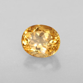 Citrino Giallo oro naturale da 1.69 ct, Taglio ovale, IF