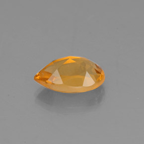 Citrino naturale giallo da 0,78 ct, taglio a pera, VVS-VS